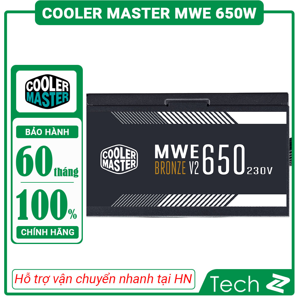Nguồn máy tính cooler master mwe v2 230v 650 650w plus bronze