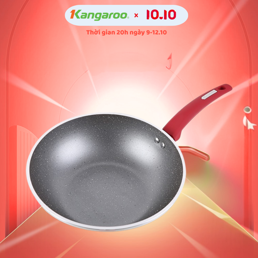 Chảo nhôm chống dính sâu lòng đáy từ Kangaroo KG655S/KG655M/KG655L - Hàng chính hãng