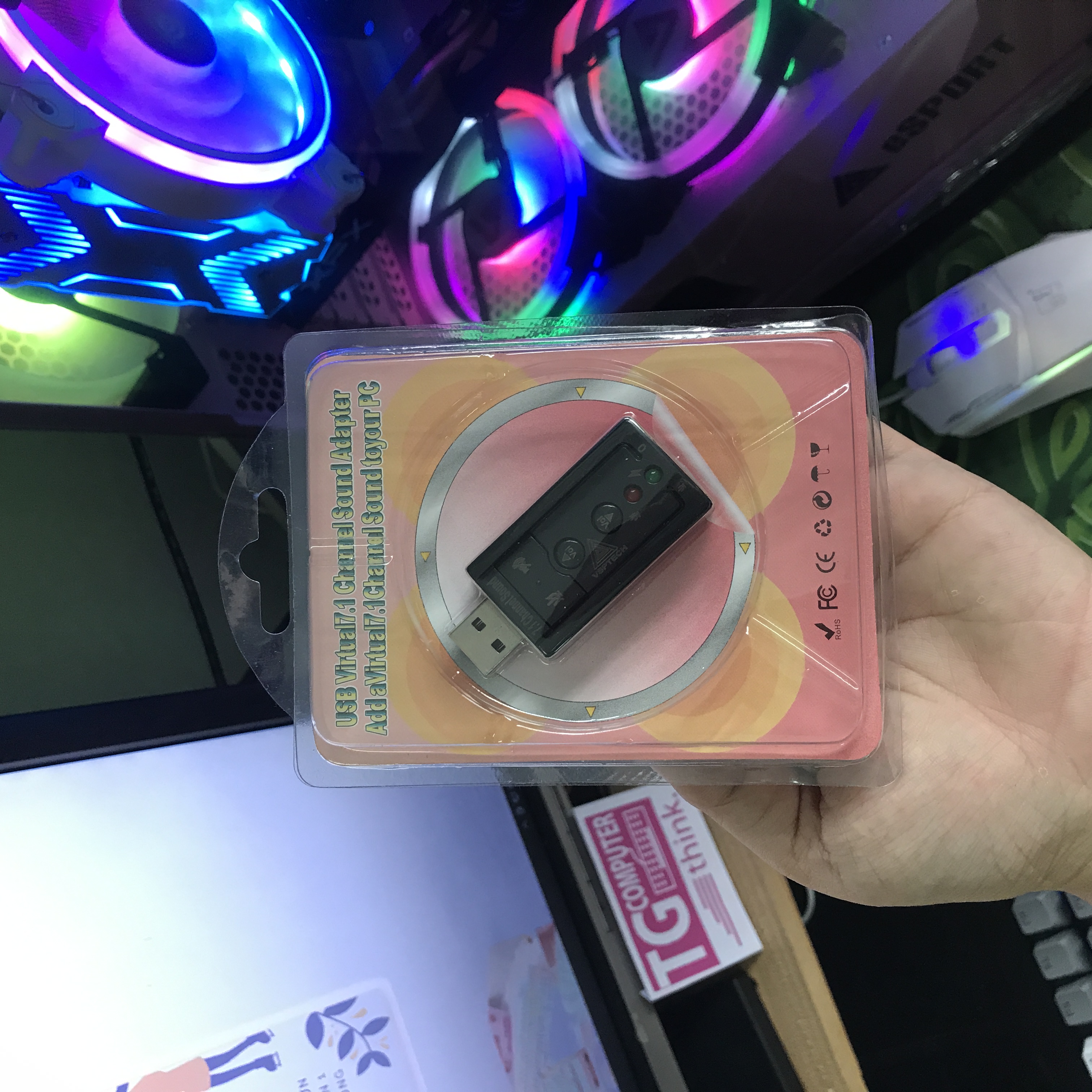 Usb ra sound 7.1 âm thanh chuẩn