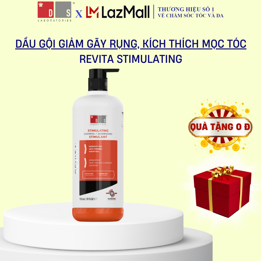 Dầu gội giảm gãy rụng, kích thích mọc tóc REVITA 925ml