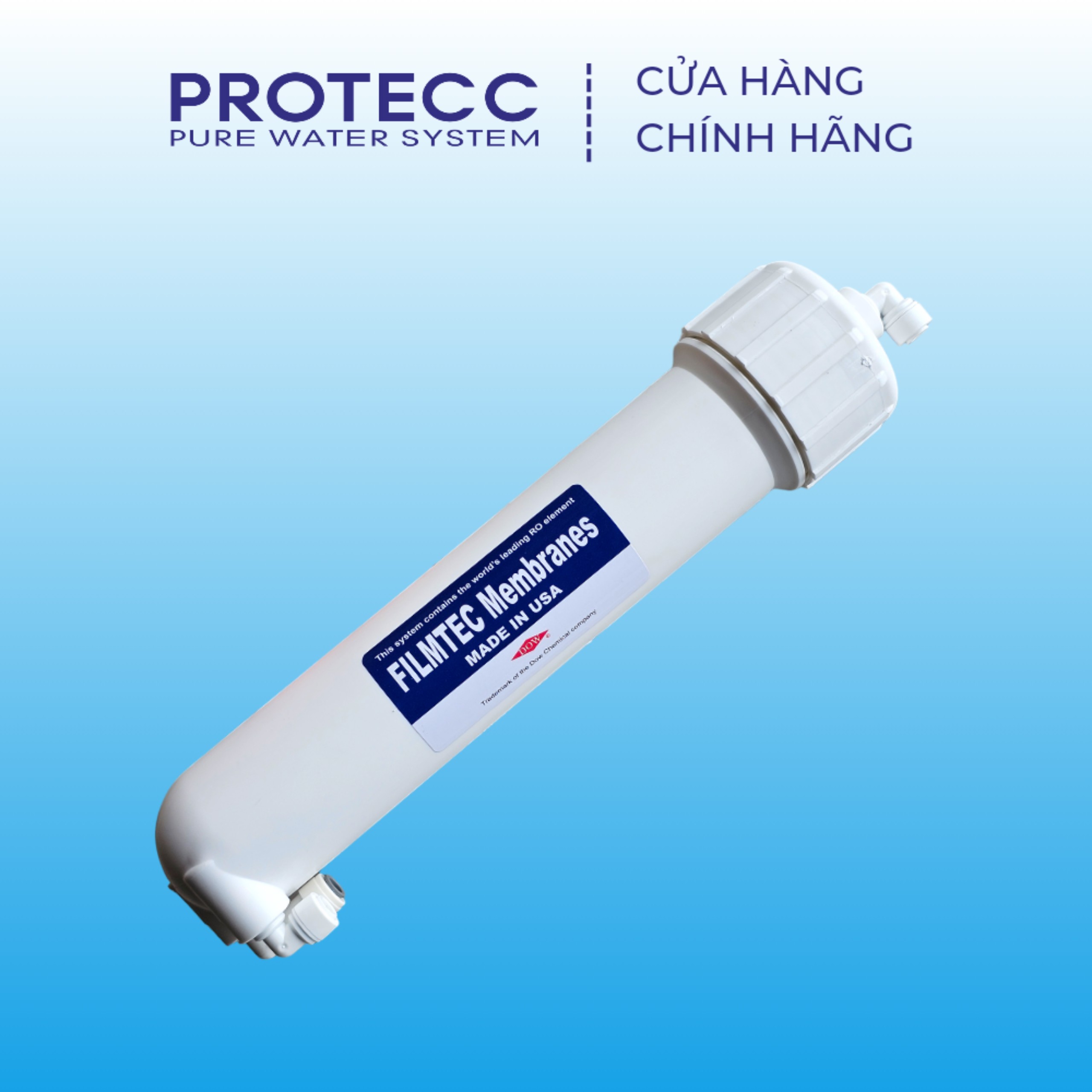 Vỏ Màng Lọc RO Máy Lọc Nước - Lắp Được Cho Màng RO 50G, 75G, 80G, 100G - Linh Kiện Lọc Nước