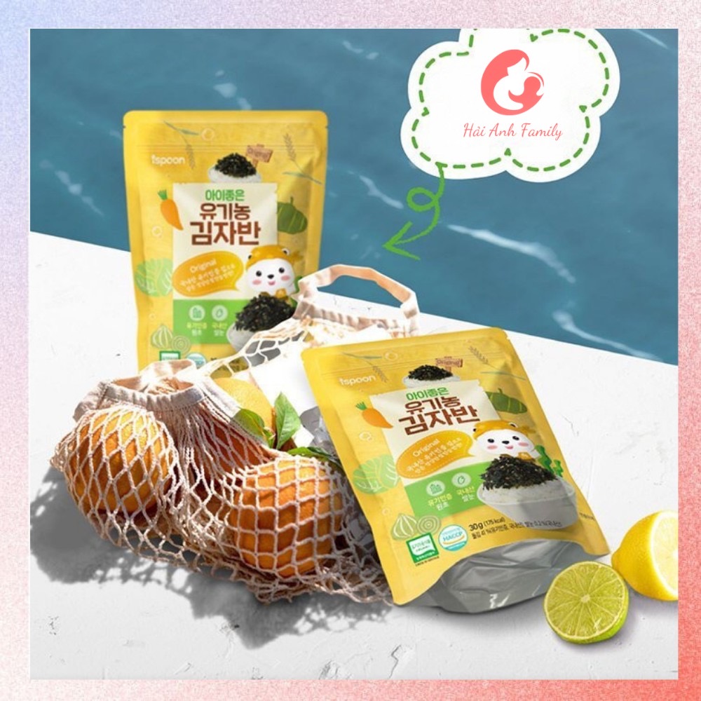 Rong biển hữu cơ rắc cơm cho bé Ispoon cho bé từ 8 tháng