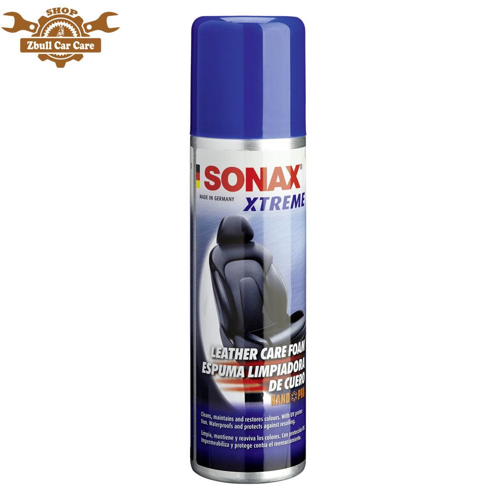 Bọt Làm Sạch, Bảo Dưỡng Ghế Da Sonax Xtreme Leather Foam NanoPro