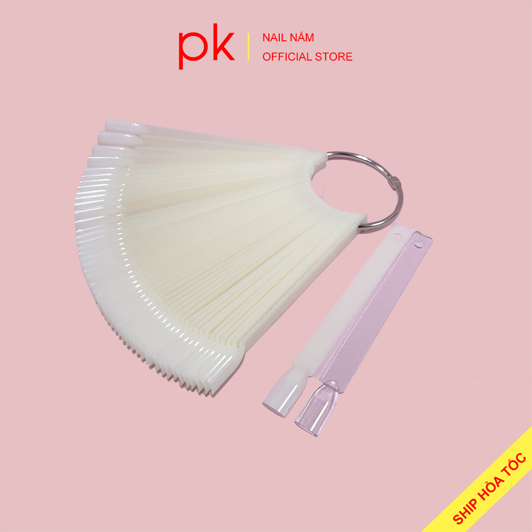 Que móng vuông làm mẫu nail, học nail túi 50 que