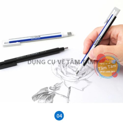 Bút gôm Tombow, Tombow Mono Zero đầu tròn EH-KUR-Dụng cụ vẽ Tâm Tâm