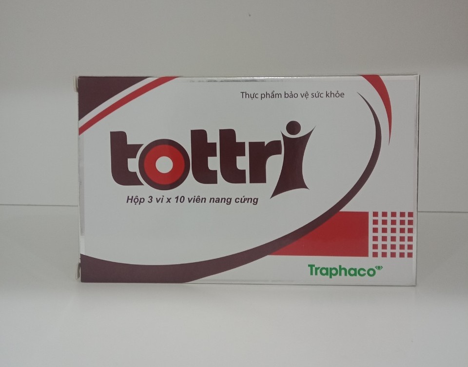 Tottri - Điêu tri hiệu quả trĩ cấp hộp 3 vỉ x 10 viên nang