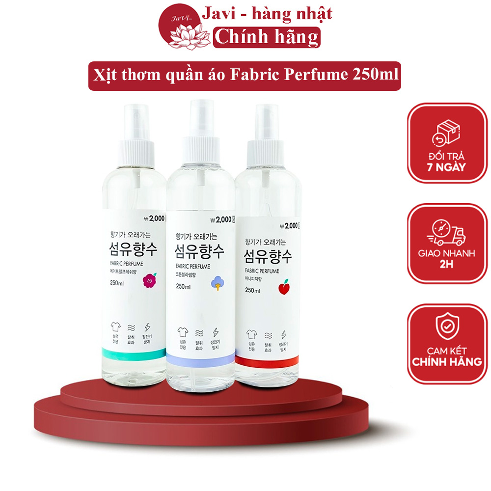 Xịt thơm quần áo Hàn quốc Fabric Perfume 250ml