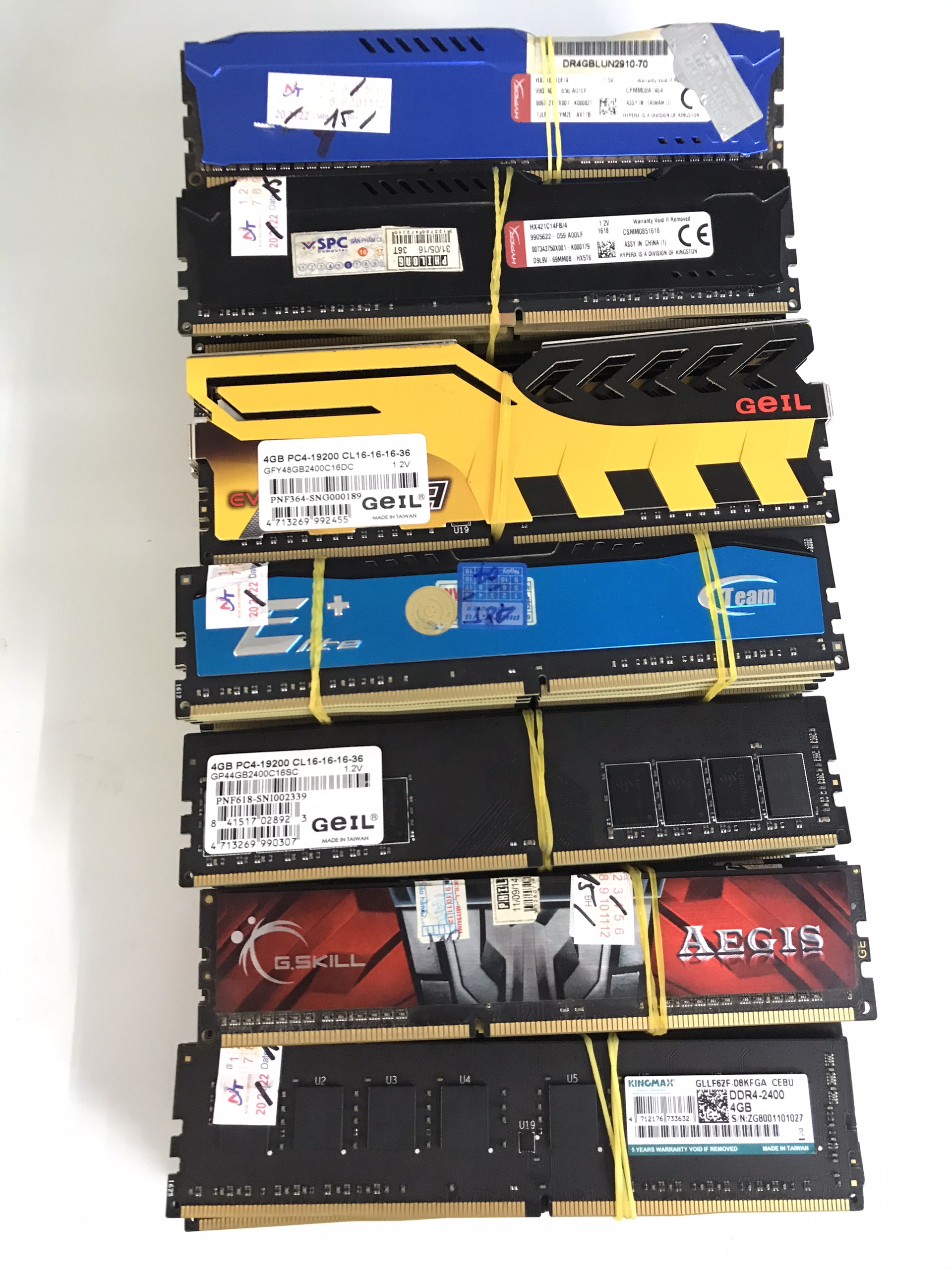 Ram máy tính 4gb ddr3 ddr4 hàng chính hãng đủ loại