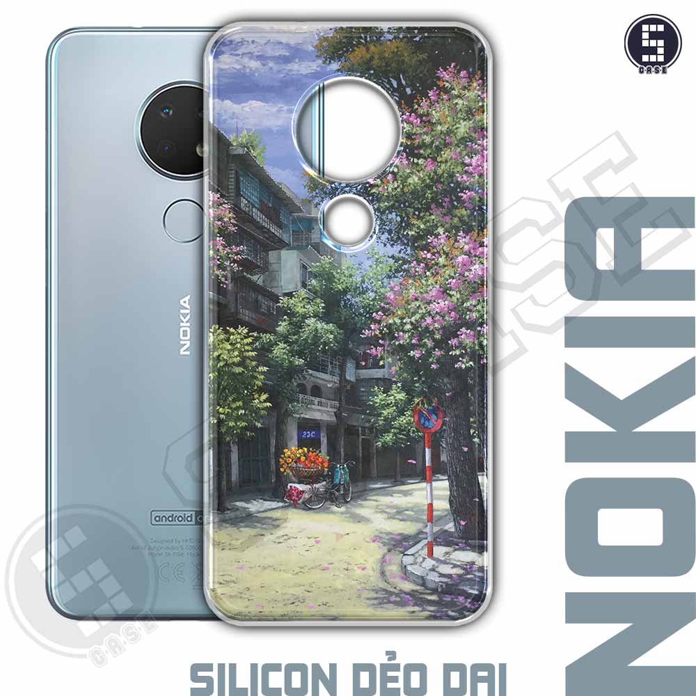 Ốp điện thoại Nokia 6.2, Nokia 7.2 (Chung Ốp) hình Gánh hàng hoa Phố Cổ A900-2001