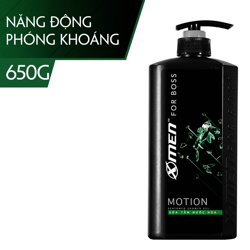 Sữa tắm xmen for boss motion chai 650g