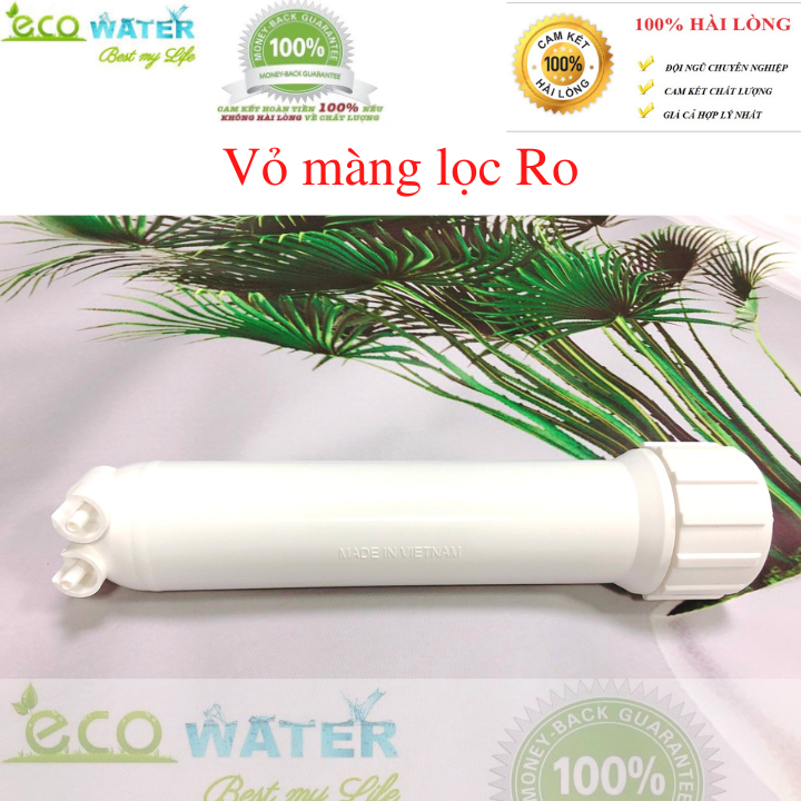 [Sale] Vỏ màng ro máy lọc nước - Tặng kèm 2 cút góc và 1 van 1 chiều - Ecocm001