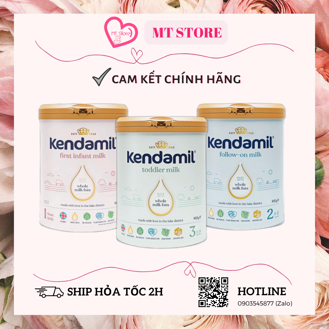 Sữa bột nguyên kem Hoàng gia Anh Kendamil hộp 800g