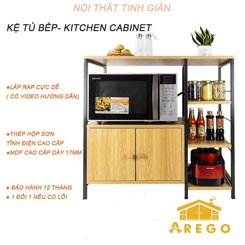 Kệ lò vi sóng, kệ để lò nướng, kệ nhà bếp arego