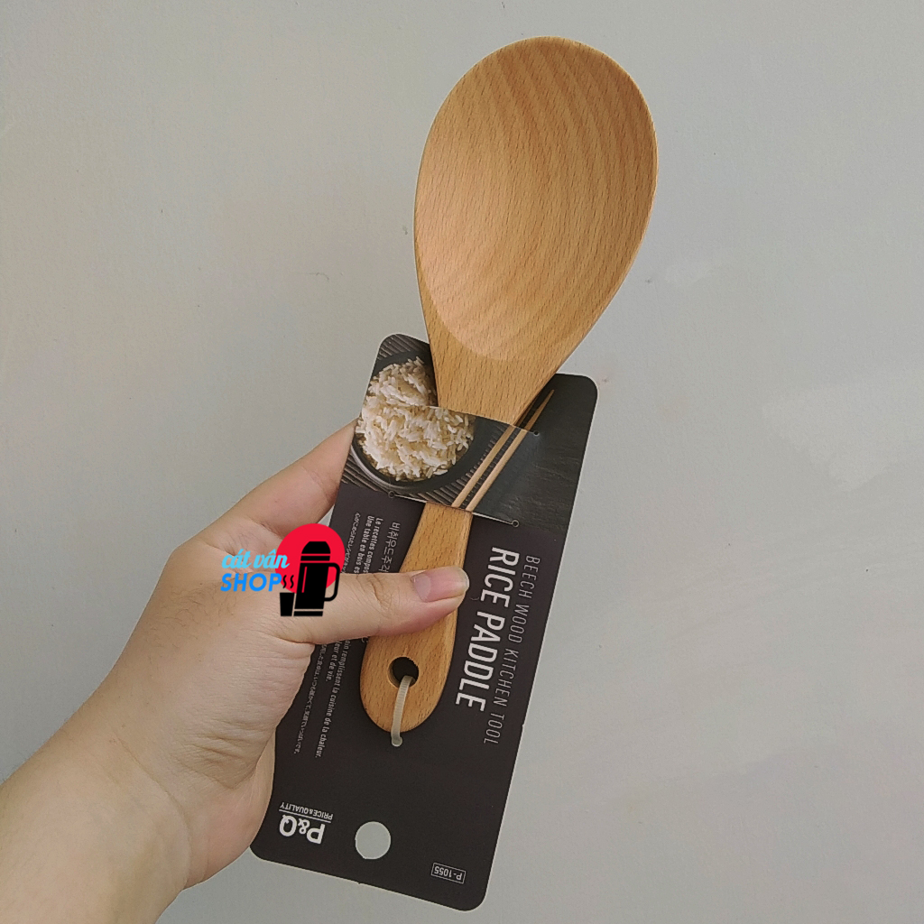 Muôi múc cơm vá múc cơm Lock&Lock bằng gỗ sồi P-1055