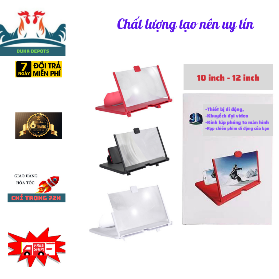 (FREESHIP) Khuyếch Đại Màn Hình Điện Thoại, Phóng To Màn Hình Điện Thoại, Kính lúp Điện Thoại Video Chính Hãng DUHA012