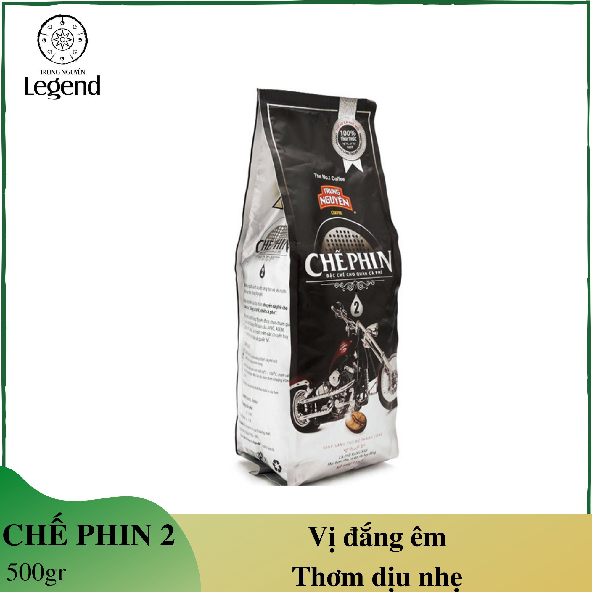 Cà phê chế phin 2 Trung Nguyên - gói 500gr