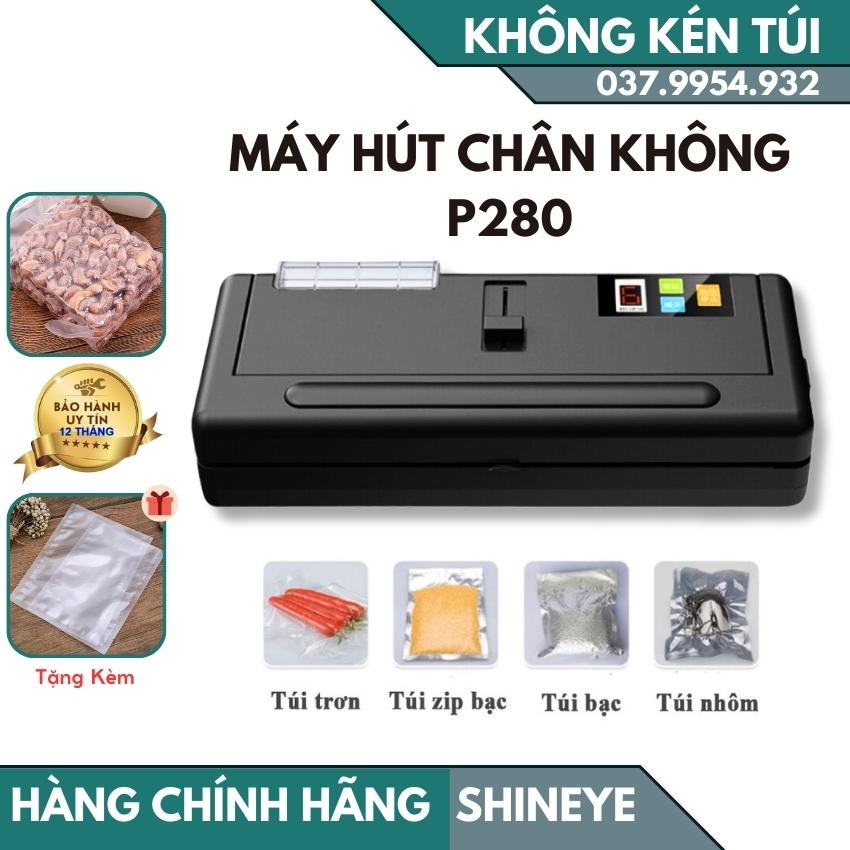 Máy hút chân không thực phẩm, máy hút chân không tự động, máy hút chân không P280 - Bảo hành 12 tháng - Máy hút chân không giá rẻ, không kén túi, hàn hút độc lập