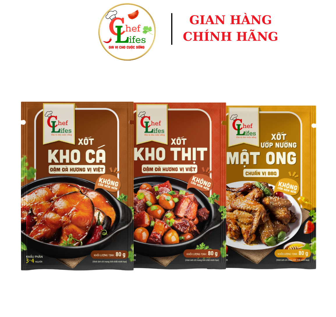 Xốt Ướp Lifes Chef 80g/ Gói