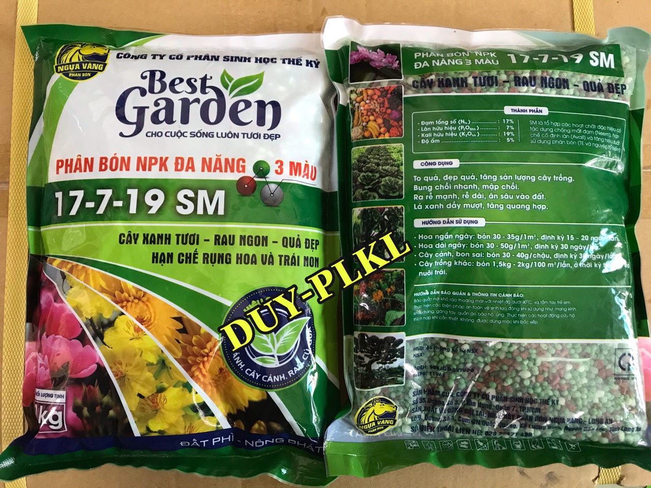 [HCM]PHÂN BÓN NPK ĐA NĂNG - 3 MÀU 17-7-19 - TÚI 1kg.