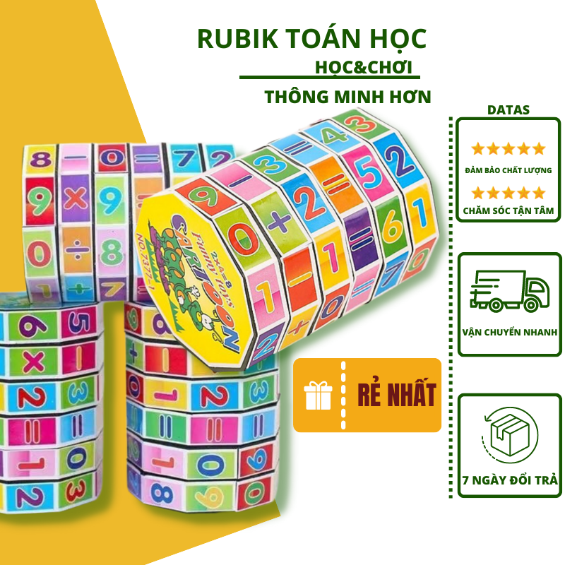 Đồ chơi Rubik toán học đồ chơi học tập dành cho bé tập tính toán các phép tính