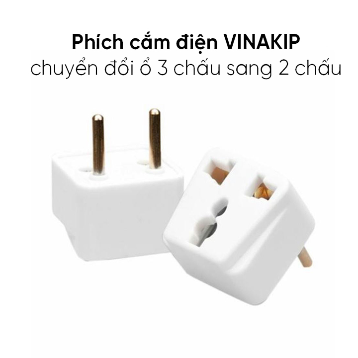 Đầu Chuyển Đổi 3 Chấu cho Phích cắm điện, chuyển đổi 3 chấu sang 2 chấu