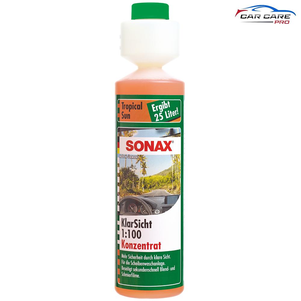 Nước Rửa Làm Sạch & Trong Kính Xe Sonax Clear View Tropical Sun 250ml