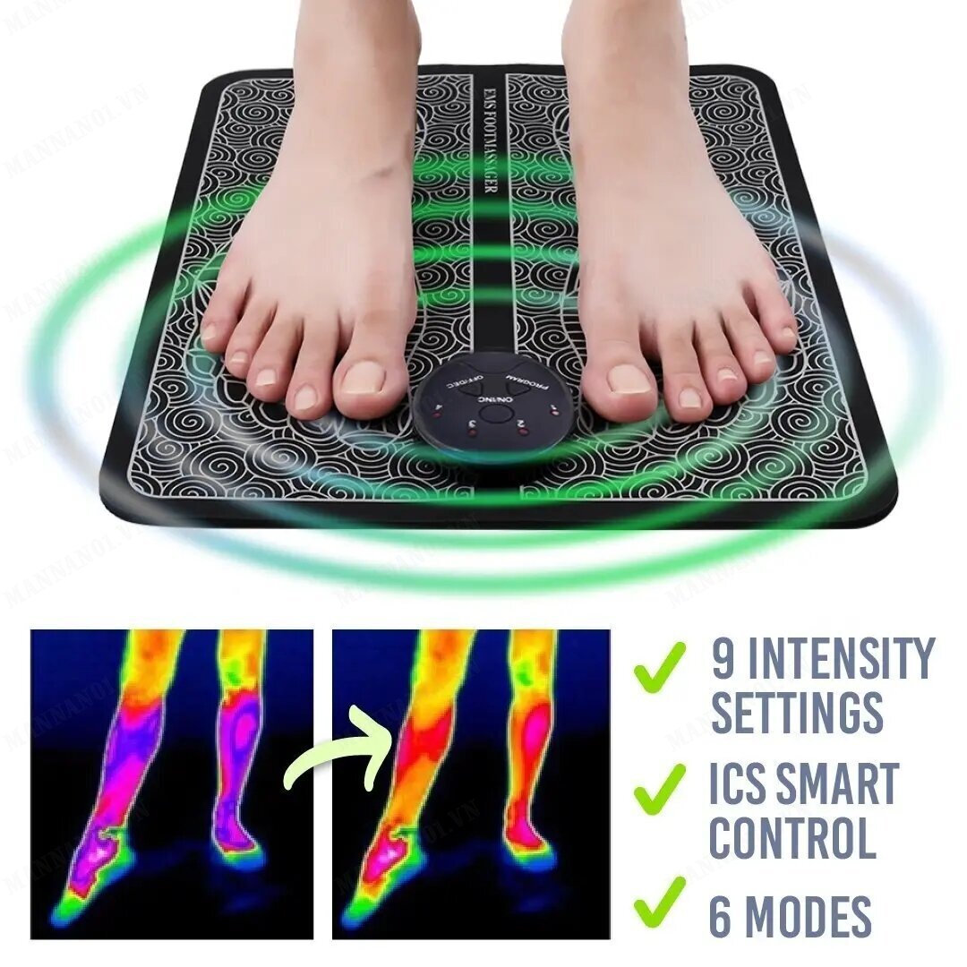Mannan01 Rechargeable Foot Massager with EMS Technology for Acupoint Stimulation
