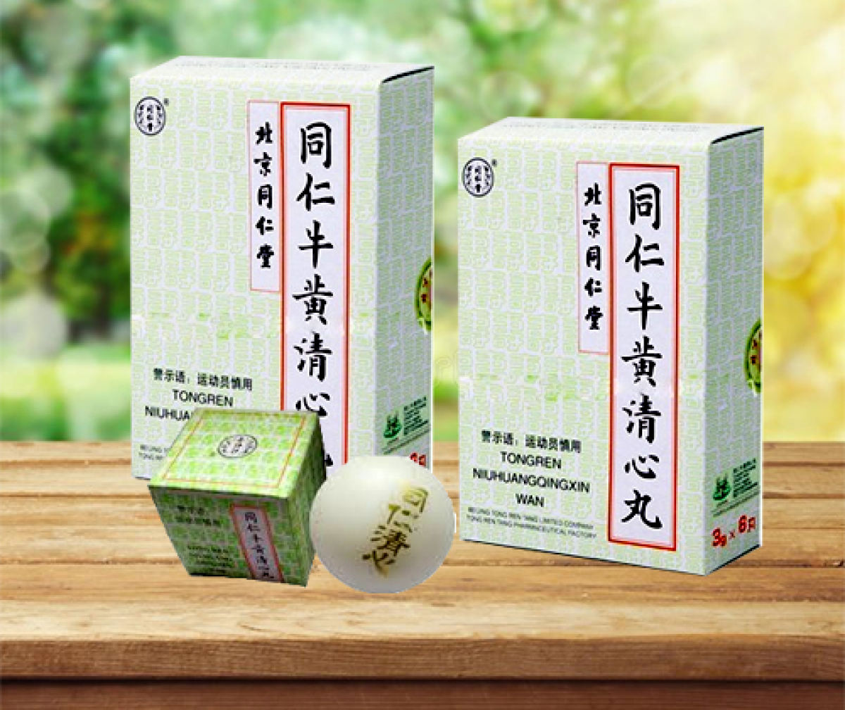 An Cung Thanh tâm Ngưu hoàng hoàn của đồng nhân đường Nam kinh hộp 6 vien