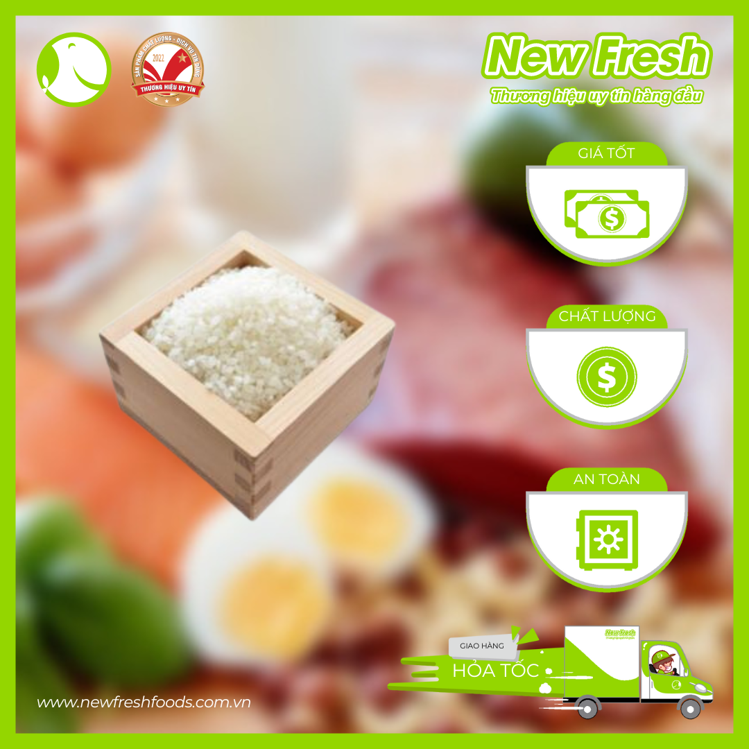 Gạo siêu dẻo thơm nhật bản 5kg
