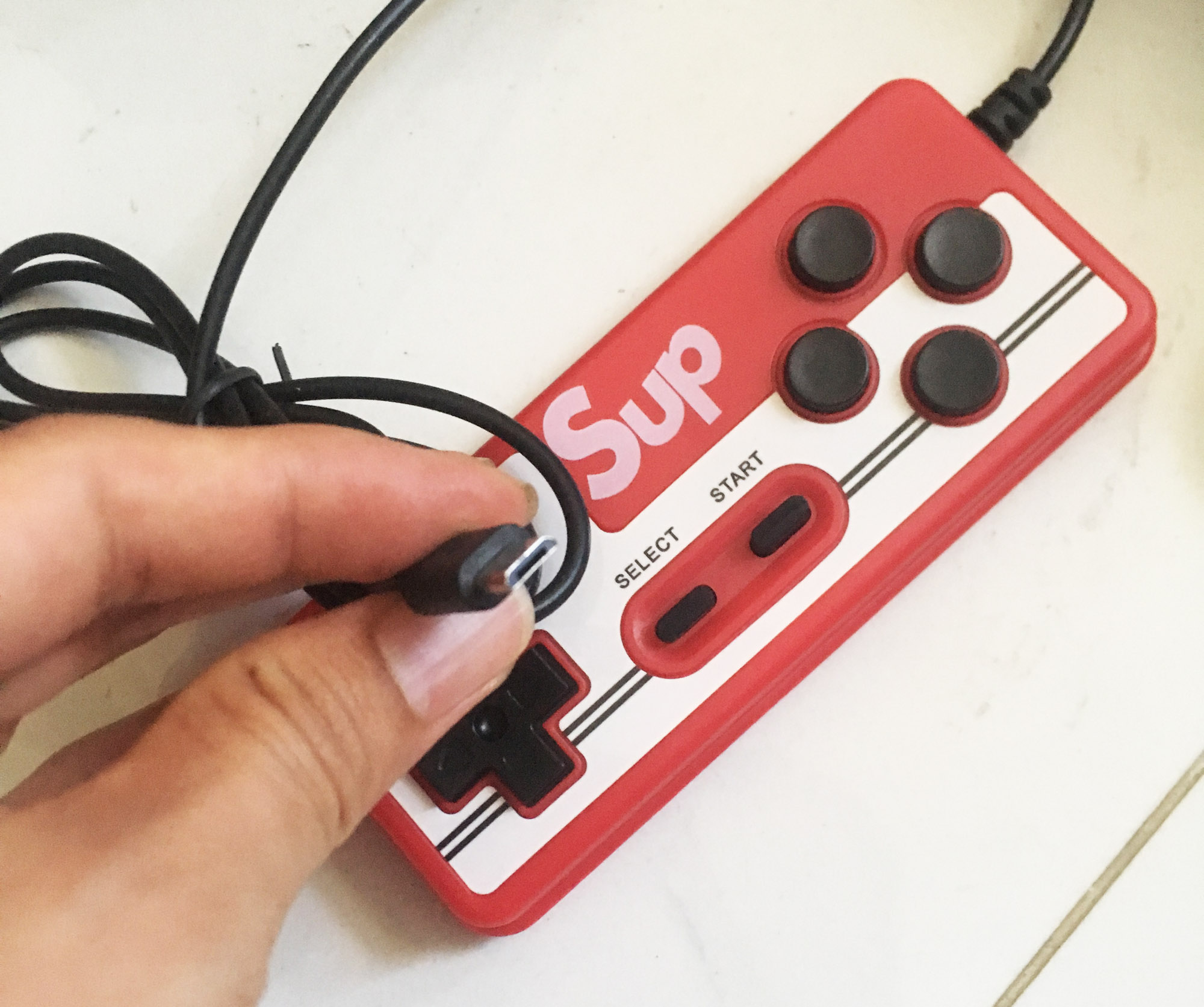 Tay cầm cỏng 8600 micro USB Có Dây, Chơi Game Bộ Điều Khiển Tay Cầm Chơi Game cho SUB Máy Chơi Game Cầm tay