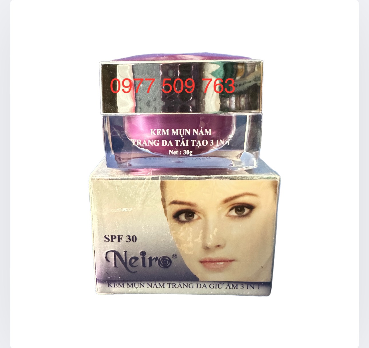 Kem Neiro Mụn Nám Dưỡng Trắng Tái Tạo Da 3in1 30gr