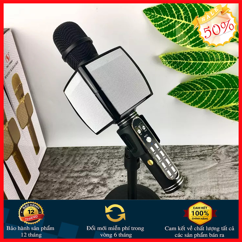 Micro karaoke bluetooth không dây, Mic Karaoke Gia Đình, Micro hát Karaoke cực hay YS-91 phiên bản mới nhất 2020 3in1 tích hợp loa Bluetooth cao cấp , Âm thanh cực đỉnh BH 1 Đổi 1 ,Smile Store 5.0