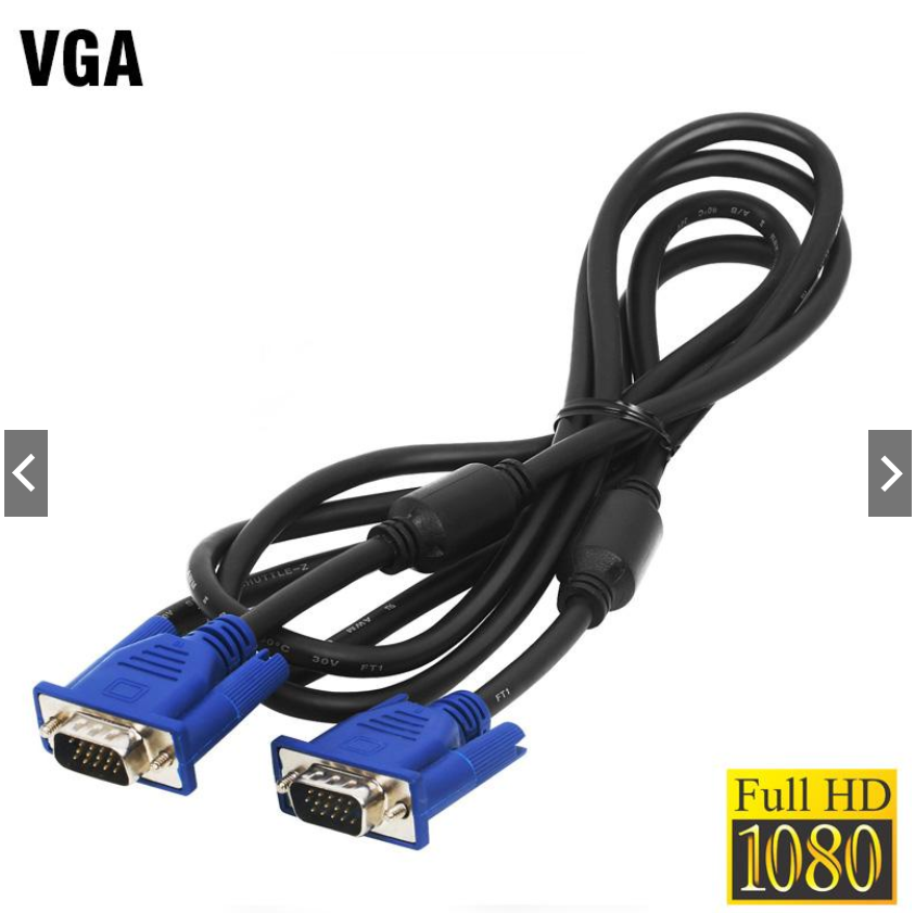 Dây cáp vga 1,5m - loại 2 đầu chống nhiễu bóc từ màn hình
