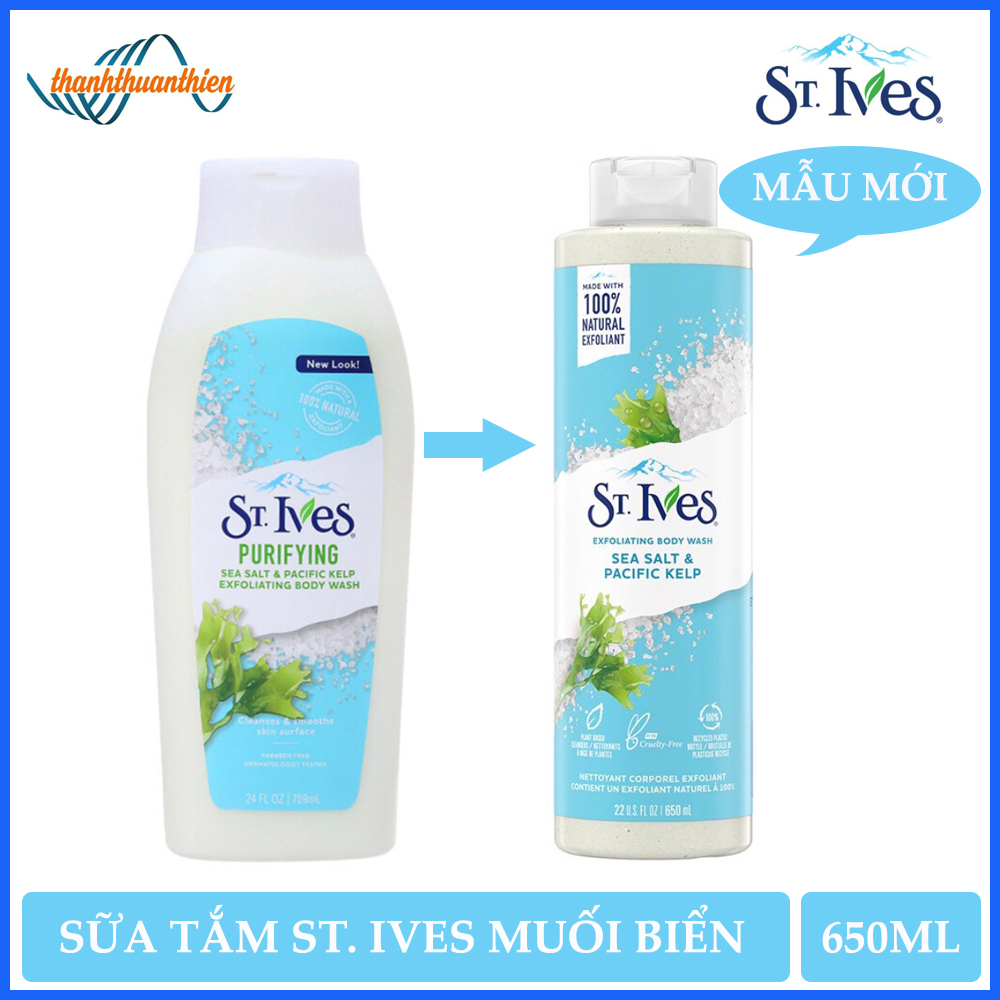 Sữa tắm st.ives muối biển