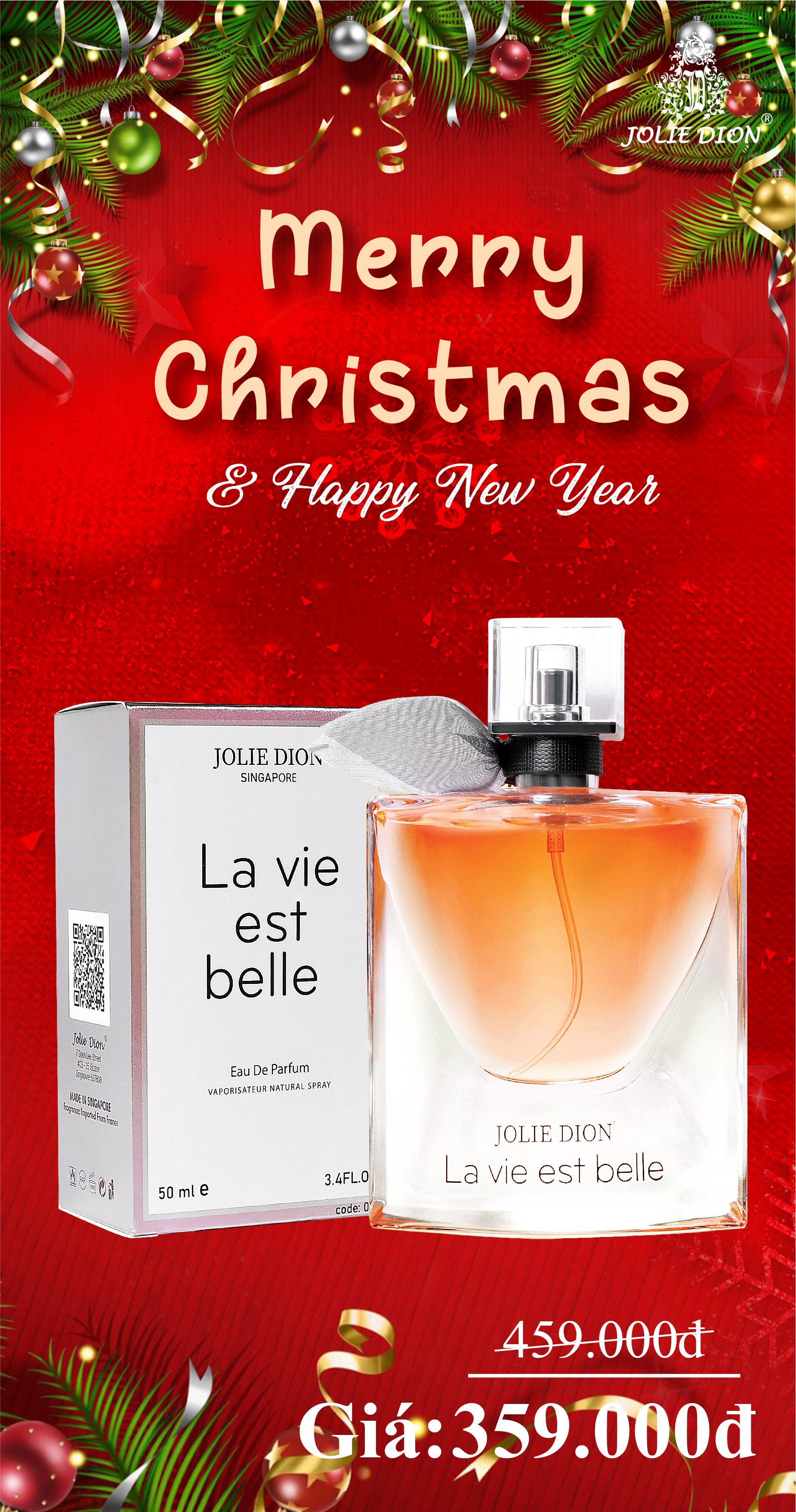 Nước hoa nữ singapore jolie dion coco eau de parfum 50ml
