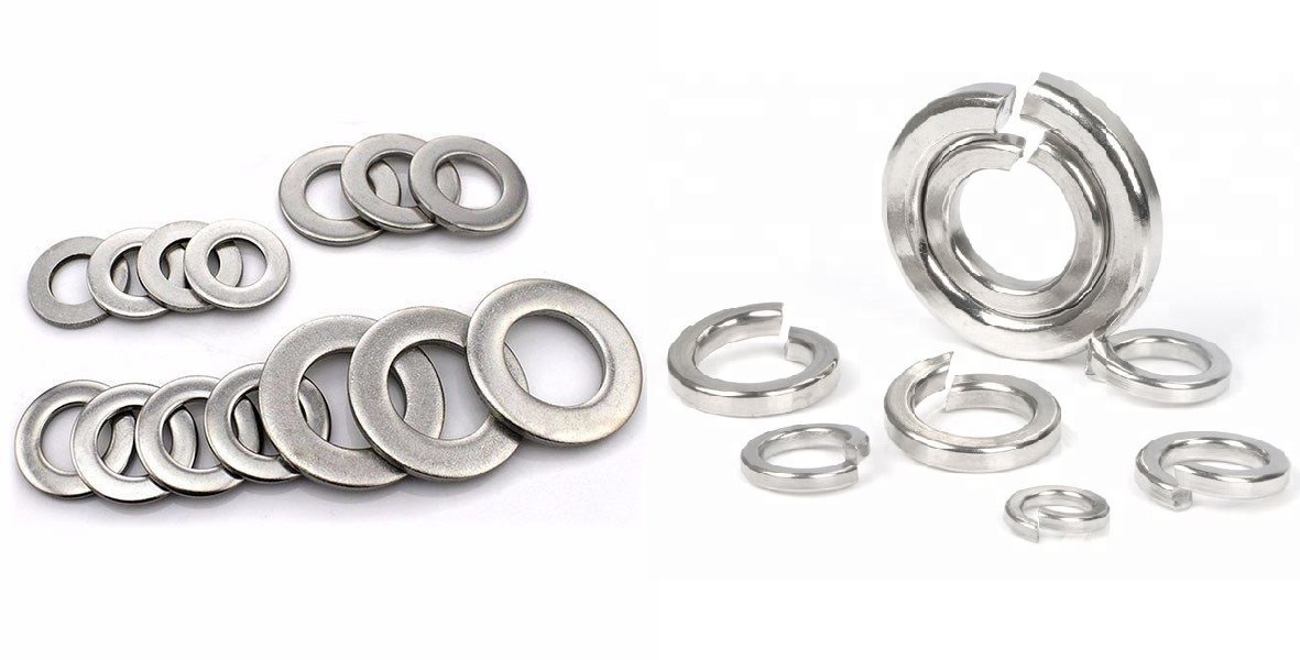 Bộ 10 Long đen/ đệm thép các kích thước. M3 M4 M6 M8 M10 M12 M14 inox