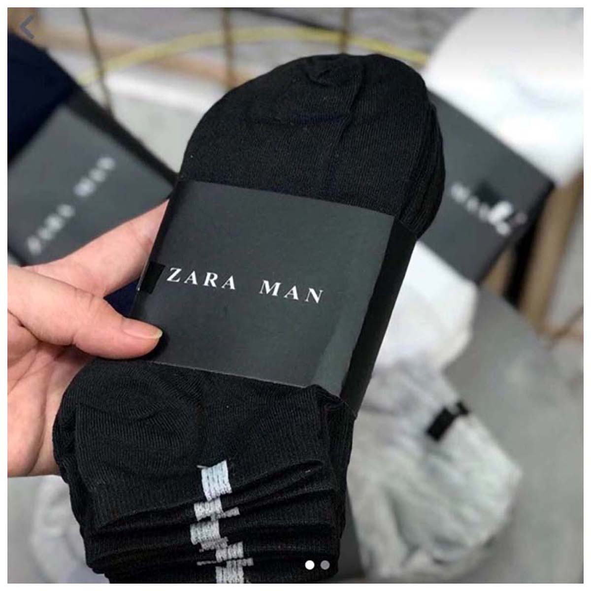 [Set 10 đôi] Vớ tất cotton ZARA - Vớ cổ ngắn cho nam nữ