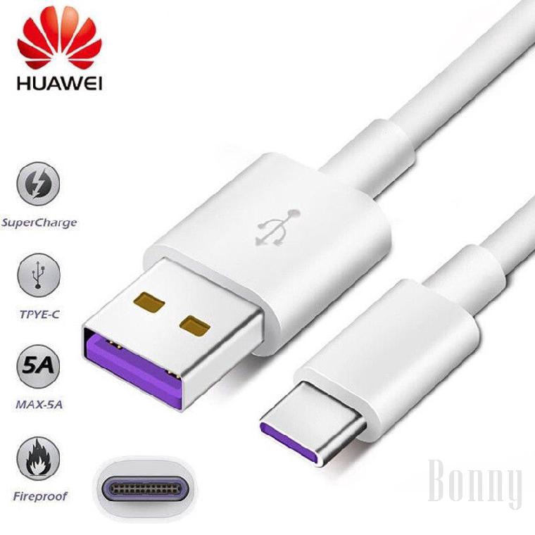 Dây cáp sạc nhanh Type C Huawei chuẩn 5A sạc rất nhanh cho tất cả điện thoại Samsung Huawei Oppo LG Vivo Xiaomi Vsmart Sony Asus..