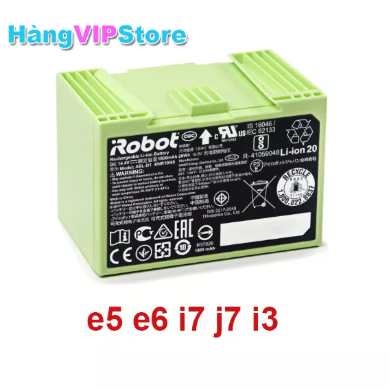 Pin irobot roomba chính hãng e5 e6 i3+ i7+ j7+