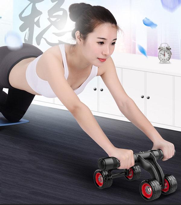 Dụng cụ tập cơ bụng,dụng cụ tập bụng . Máy tập bụng đa năng ; Con lăn tập bụng 4 bánh kèm thảm, con lăn tập cơ bụng gá rẻ sale 50%. BH và phân phối bởi BKS.