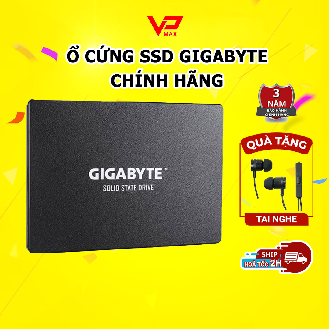 Ổ cứng SSD 120GB 240GB 480Gb GigaByte Sata 3.0 bảo hành 3 năm dùng cho