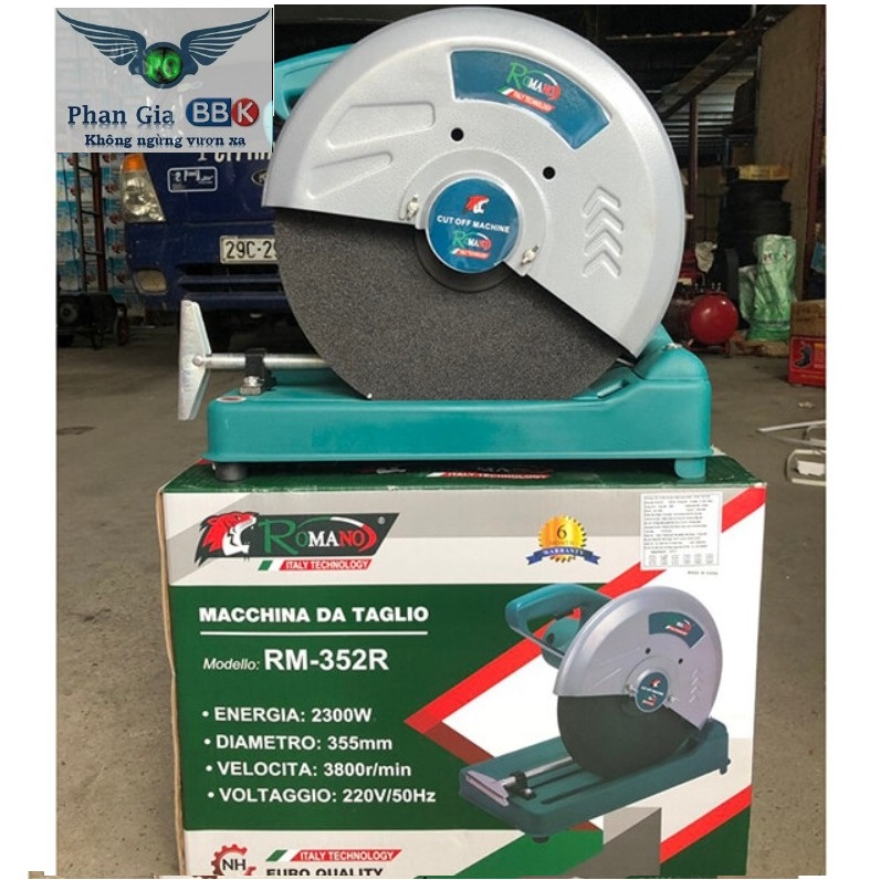 Máy cắt sắt bàn Romano RM-352R 2300W máy cắt sắt 355mm