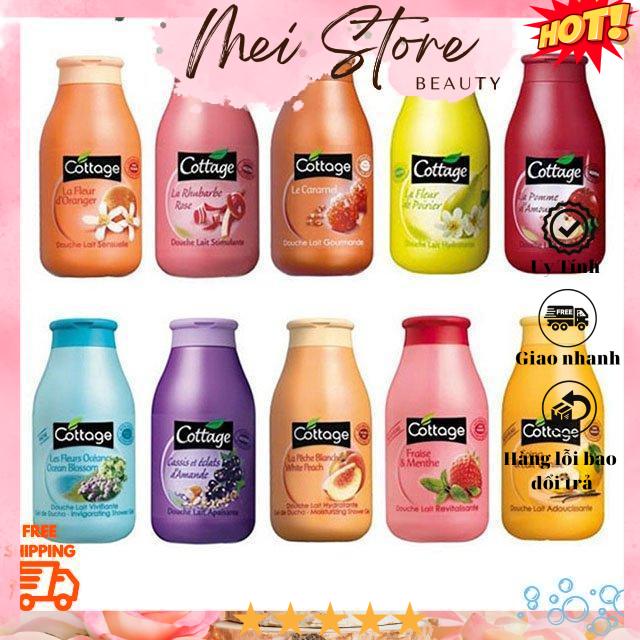💦 💦 combo 2 chai sữa tắm cottage pháp 250ml💦 💦