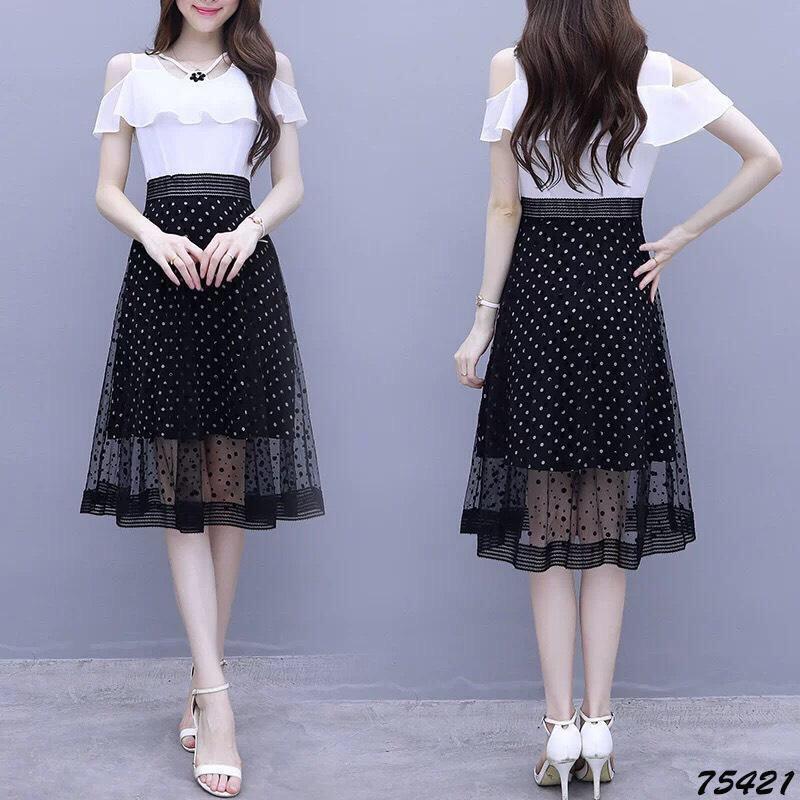 Đầm xòe sát nách siêu xinh