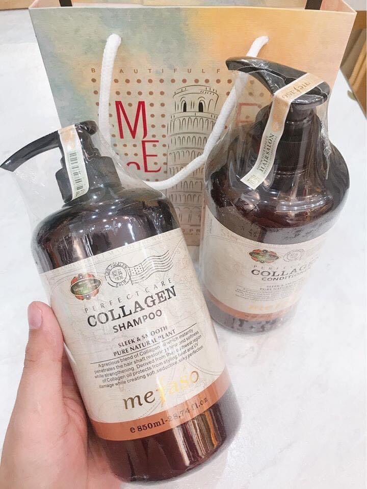 Cặp dầu gội xả Collagen mefaso