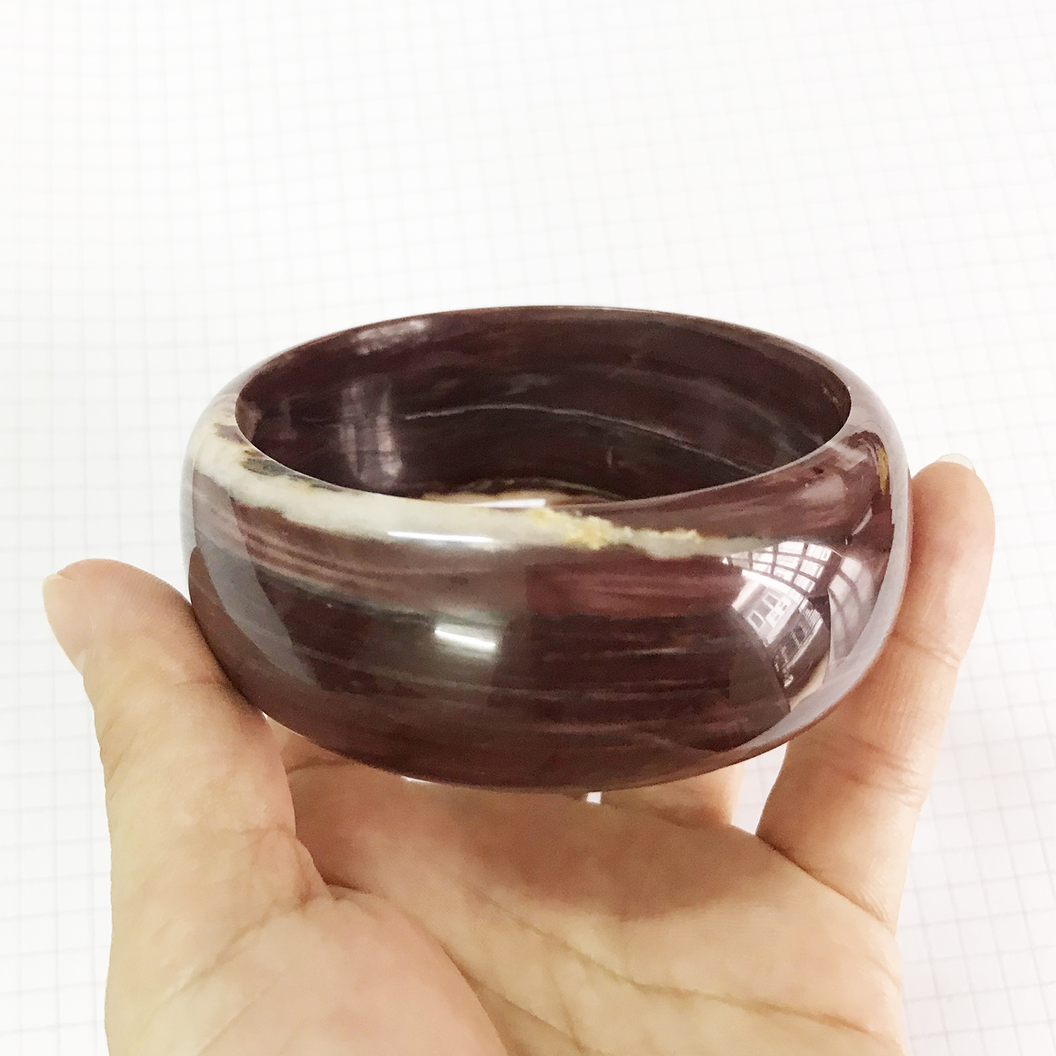 Vòng tay đá cẩm thạch đỏ, tím vân cho người mệnh Thổ nhiều size