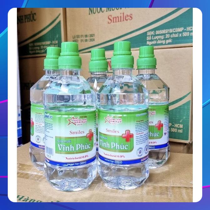 Nước muối sinh lý vĩnh phúc 500ml/ 1000ml