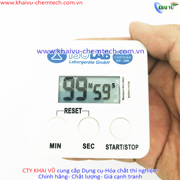 [HCM][Hãng ISOLAB- ĐỨC] Đồng hồ điện tử hẹn giờ đếm ngược thí nghiệm