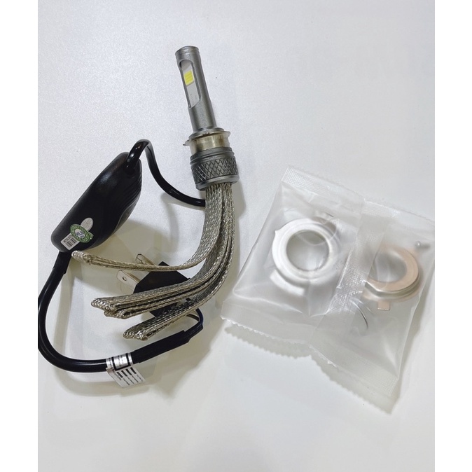Bóng pha trước led 2 tim râu tản nhiệt m02j rtd 12v28w hàng loại 1