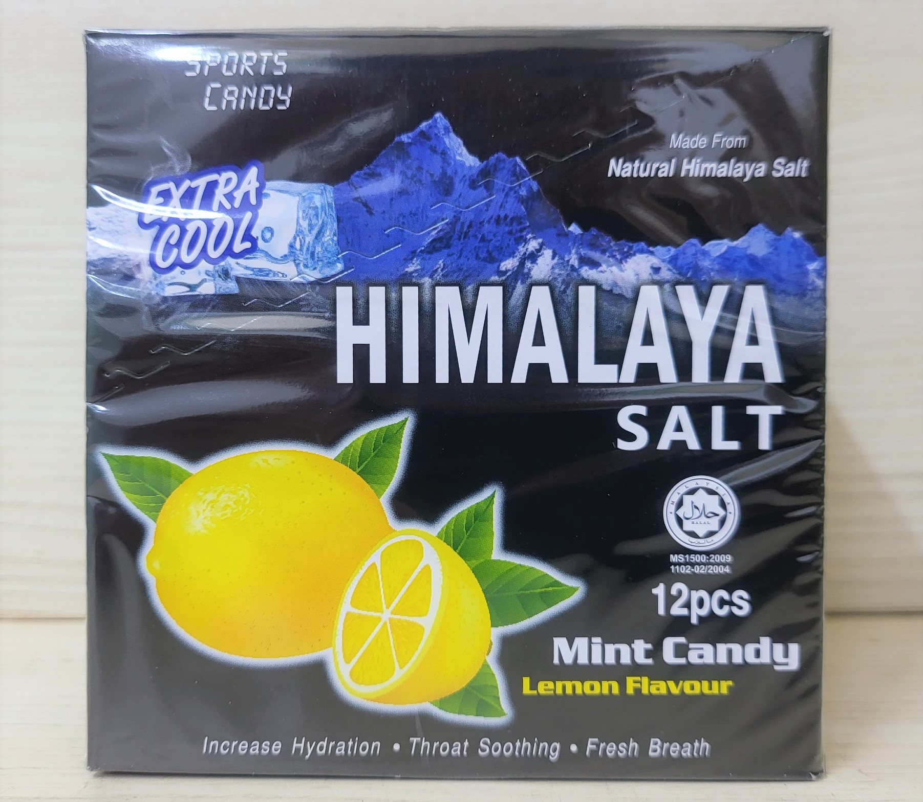 BIGFOOT hộp 12 gói x 15g KẸO BẠC HÀ CHANH MUỐI HIMALAYA SALT Mint Candy